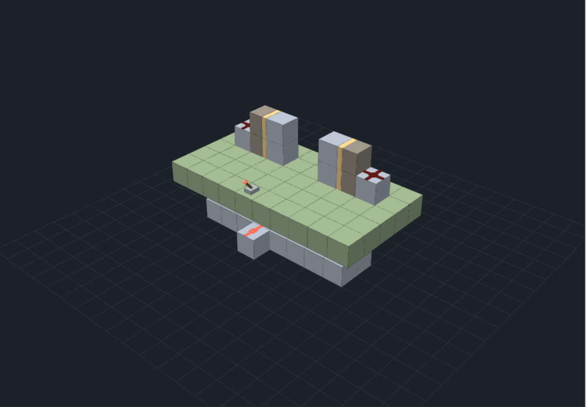 2×2 piston door in the 3D viewer